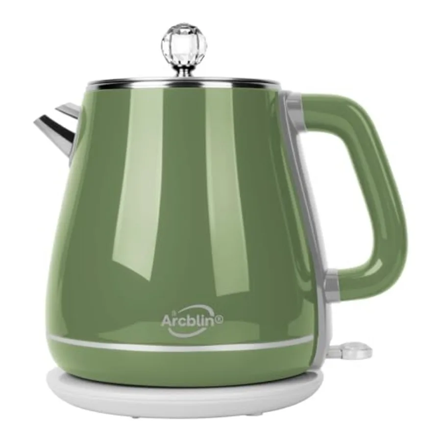 

Retro Electric Kettle 1.8L All Stainless Steel Hot Water Electric Kettle for Boiling Water BPA Free Tea Kettle 1350W Fast Boil