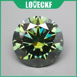 Nooit nep groene Moissanite steen met certificaat 0,1-20,0 ct VVS1 losse Moissanite diamanten pass tester met GRA edelstenen