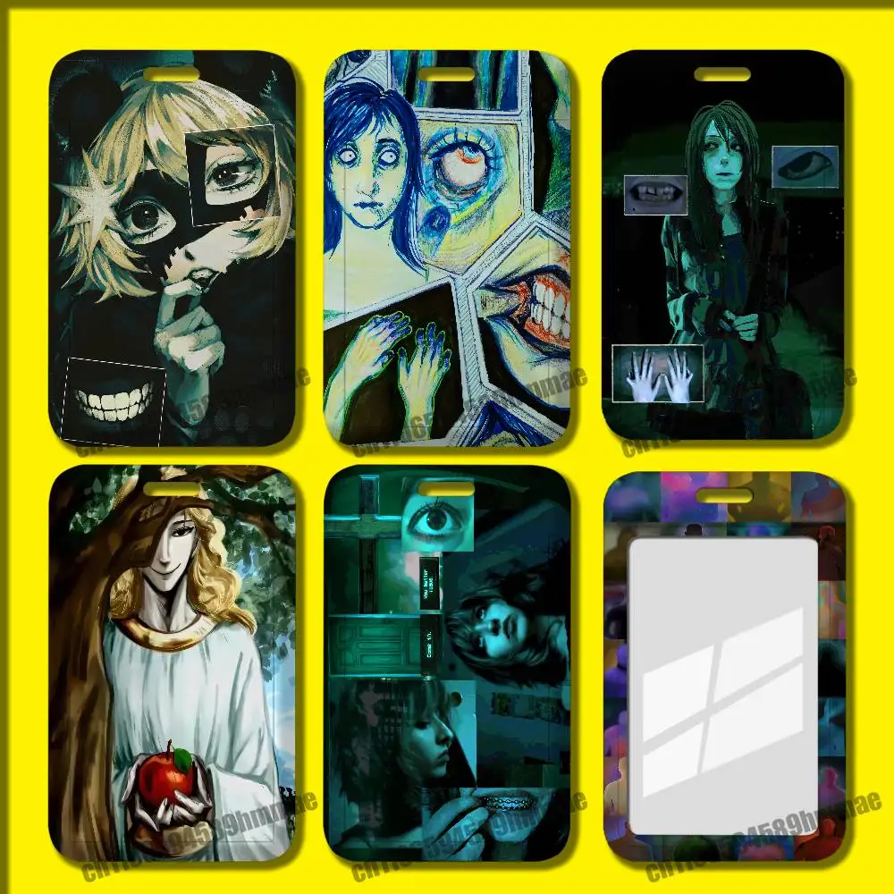 For No Im Not a Human Employee ID Card Holder Office Badge Student Bank Work Credit Holders Hard Case Shell