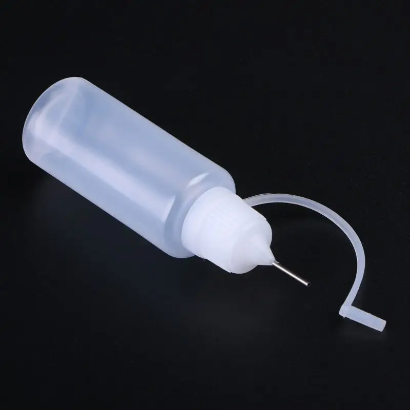 5ml/10ml/20ml/50ml Needle Tip Glue Bottle Applicator DIY Quilling Tool Precision Tip Glue Plastic Liquid Dropper Bottles D0UE