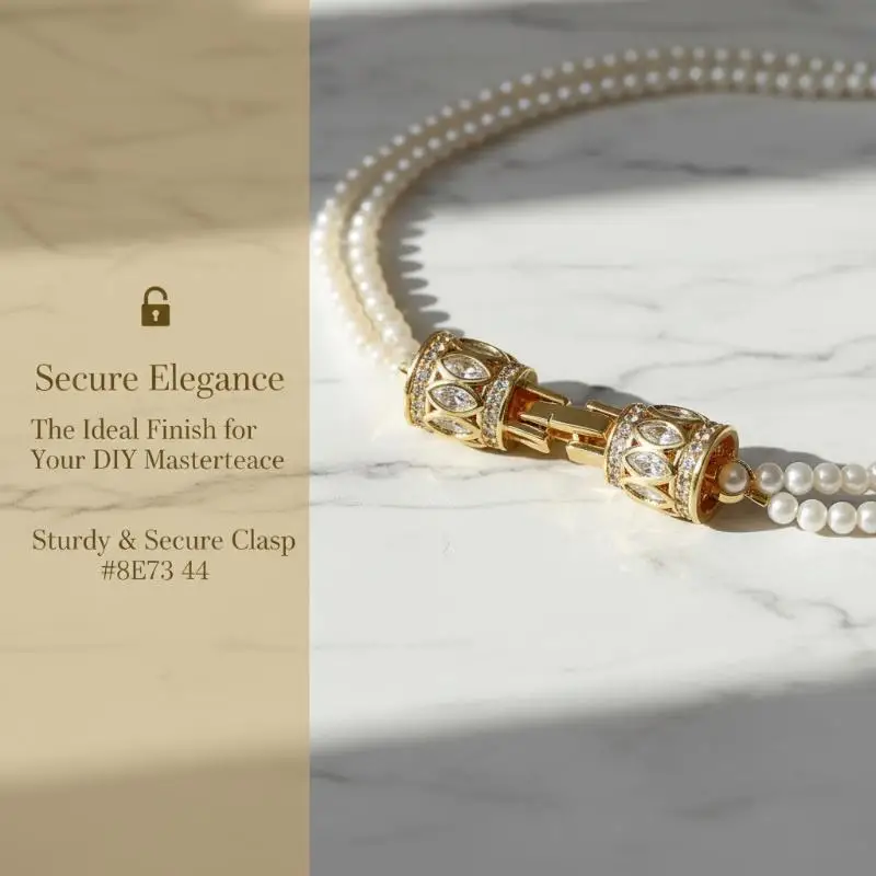 Premium Gold Plated Jewelry Clasps with Zirconia Smooth Surface for DIY Jewelry Making Bracelet Necklace Handcraft Projects