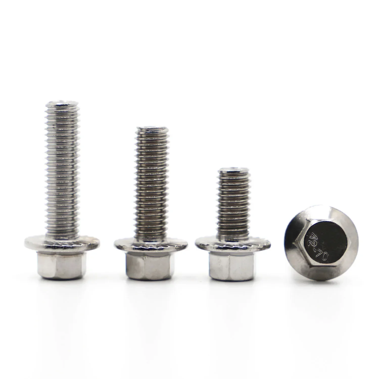 M5 M6 M8 M10 M12 304 Edelstahl Zahn Anti-Rutsch-Schrauben Sechskant-Flanschschrauben GB5787 – Detail 3
