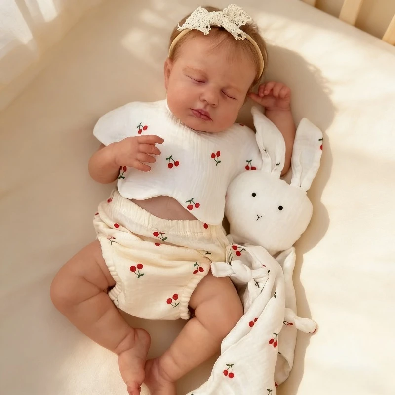 

48cm Newborn Baby Loulou Soft Touch Full Vinyl Body Handmade Art Doll High Quality Doll Toy