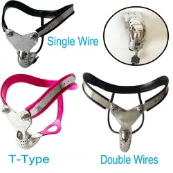 Stainless Steel Chastity Belt with Removable Anal Bead Plug Lockable Metal Enclosed Cage Penis Restraint Device Sex Toy for Men