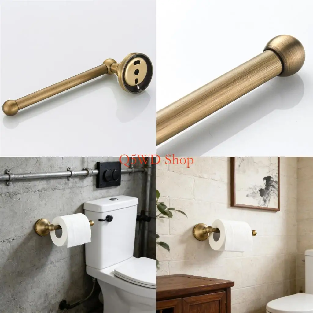 Q5WD Wall Mounted Toilet Paper Roll Holder Simple Towel Rack Paper Holder Enduring