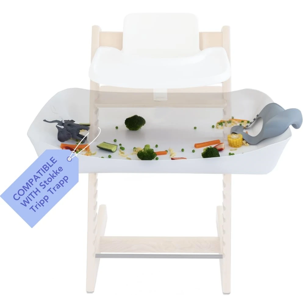 Recogedor de comida para bebés, Compatible con Stokke Tripp Trapp High Chair, elementos esenciales para la alimentación del bebé