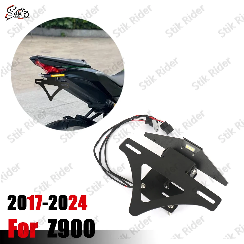 

New license plate holder turn signal integrated license plate holder short tail For Kawasaki Z900 Z 900 2017-2024