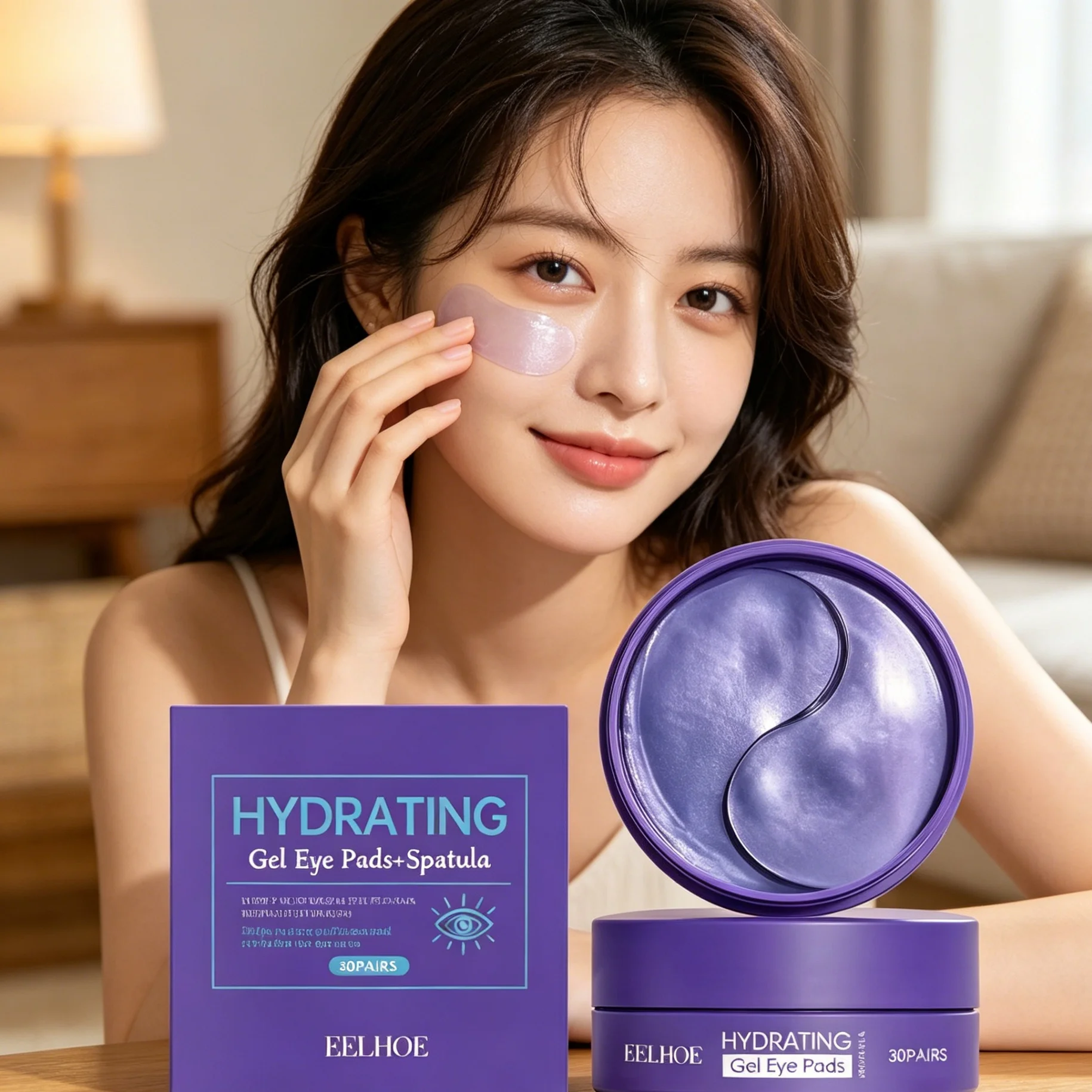 Collagen Eye Patch - Lavendel Extract Hydrogel Oogpatches Koelende Collageen