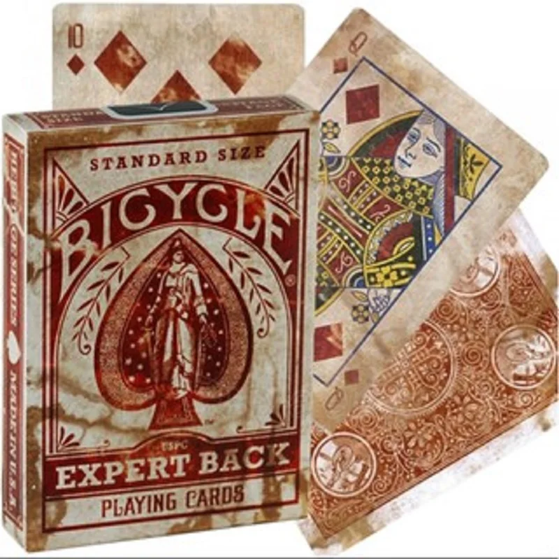 Ahli sepeda kembali bermain kartu Distressed Vintage Deck USPCC koleksi Poker hiburan