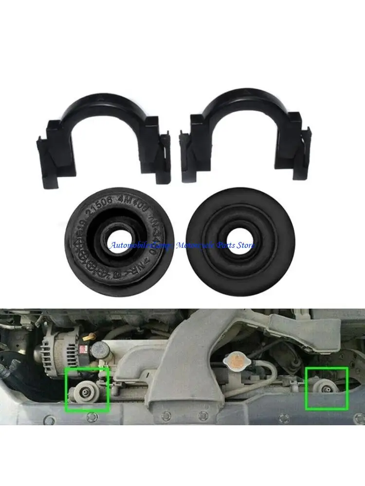 H7BD Radiator Mount Rubber Bracket Bushing Gasket Pad Holder 21506-4M400 21507-4M400