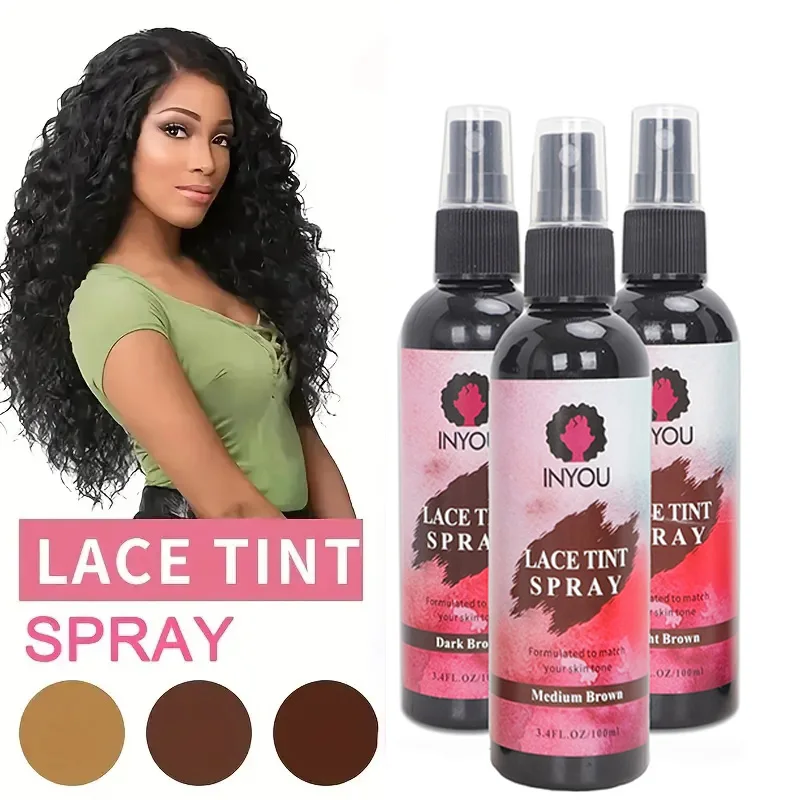 Lace Tint Spray For Lace Wigs,Closures,Water Resisitant,Quick Try