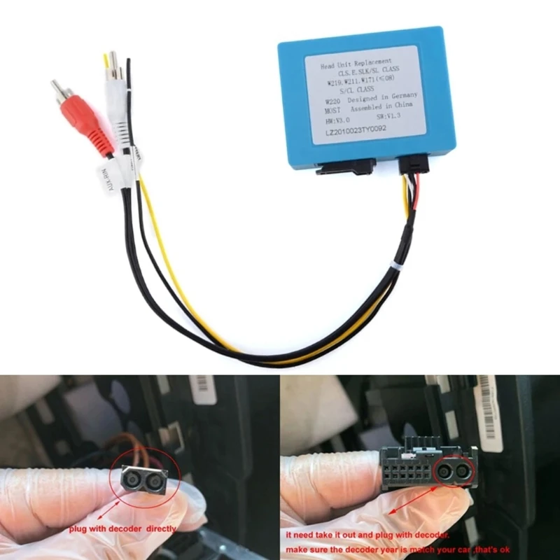 A70F Fiber Decoders Most Box Auto Accessory Fiber Decorder Unit for W171 W219 W220 Car Fiber Decoders Most Box Replacement