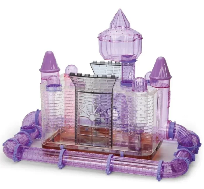 

723-C Custom Made Plastic Durable Quality Fashion Mini Hamster Cage Dream Castle