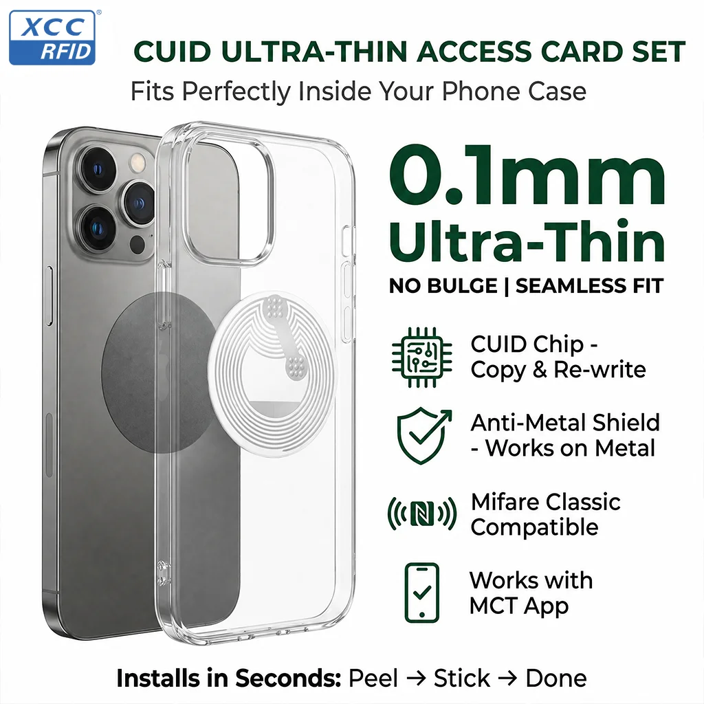 25mm Anti-Metal CUID RFID Sticker Rewritable Block0 Changeable UID 1K 13.56MHz M1 NFC Tag for Access Control Elevator Card Copy