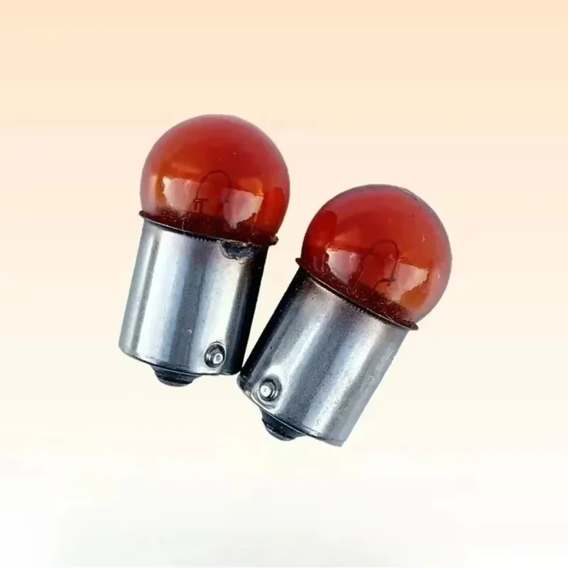

Новинка 2025 года, 10 шт. для мотоцикла, замена лампы, двигателя, квадроцикла, мотоцикла, скутера BA15S, 12 В, 10 Вт, указатели поворота, лампочка оранжевого цвета