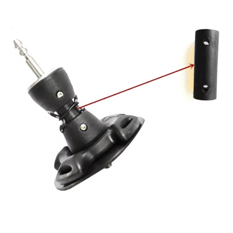 37JE Standard ABS Mast Foot Tendon Joint ABS Black Universal Spare Tendon Joint