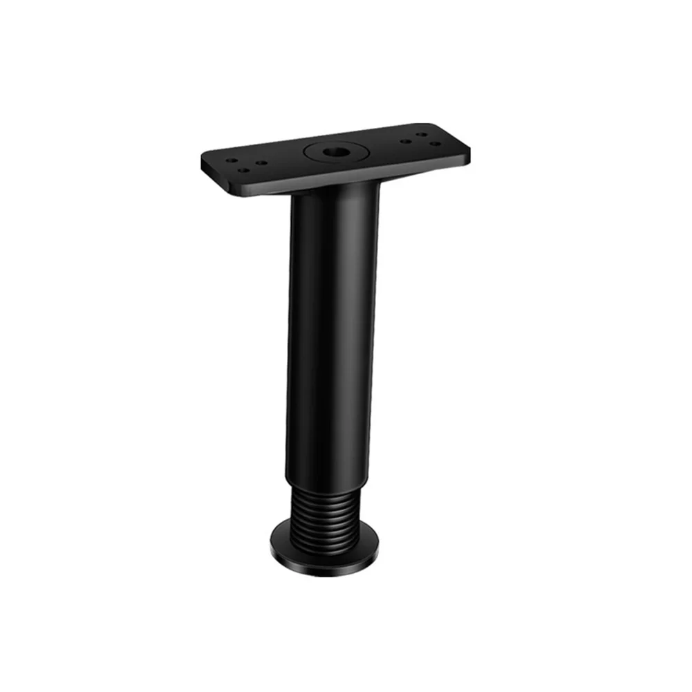 Adjustable Telescopic Furniture Heightening Bracket for Bed Beam Support Fixer Black 22cm to 40cm Steel Plastic
