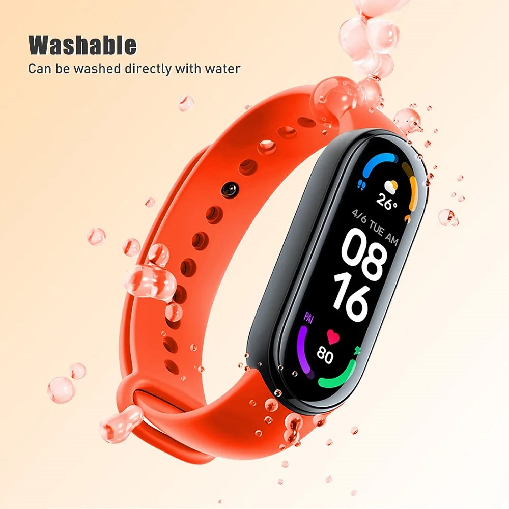 YAYUU Correa de muñeca de silicona para Xiaomi Mi Band 7 6 5 4 3 Correa de repuesto deportiva para Mi Band 7 6 5 4 Pulsera