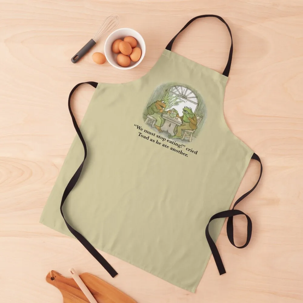 

Frog and Toad Eating Cookies Apron kitchen woman For Girl Korean Apron