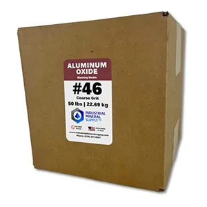 Aluminum Oxide - 50 lbs. or 22. 69 kg. - Sand Blasting Abrasive Media for Sandblasters Sandblast Guns and Blast Cabinets #46 Gr
