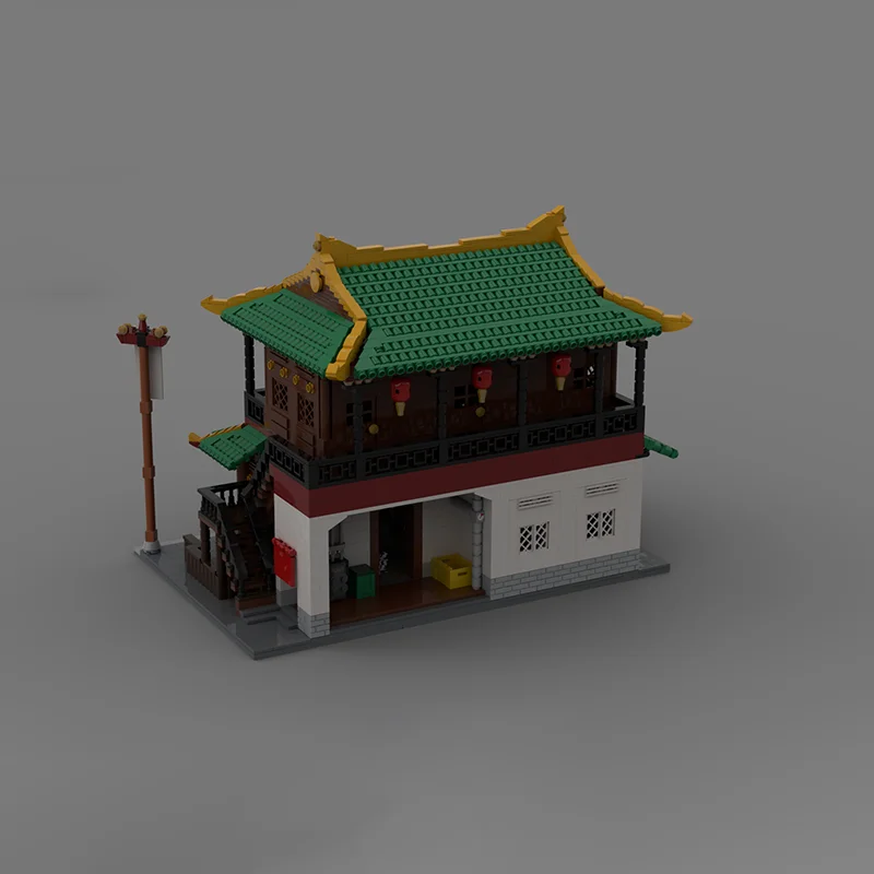 Modular City Building Model Moc Building Blocks China House Model Technology Bricks Famous Sence DIY Assembly Holiday Toy Gifts