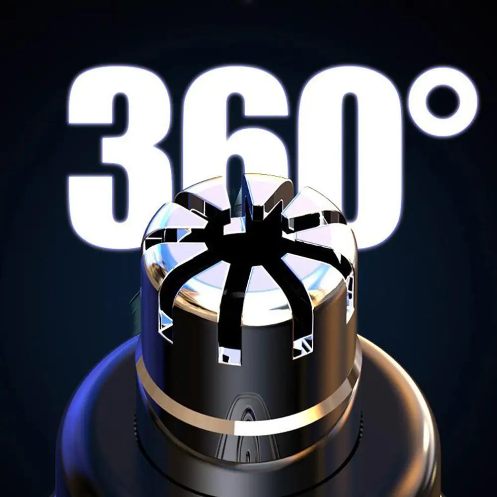 ماكينة تشذيب شعر الأنف الكهربائية المحمولة، ماكينة تشذيب شعر الأنف والأذنين والشحن عبر USB للرجال، مجموعة غير مؤلمة قابلة لإعادة الشحن