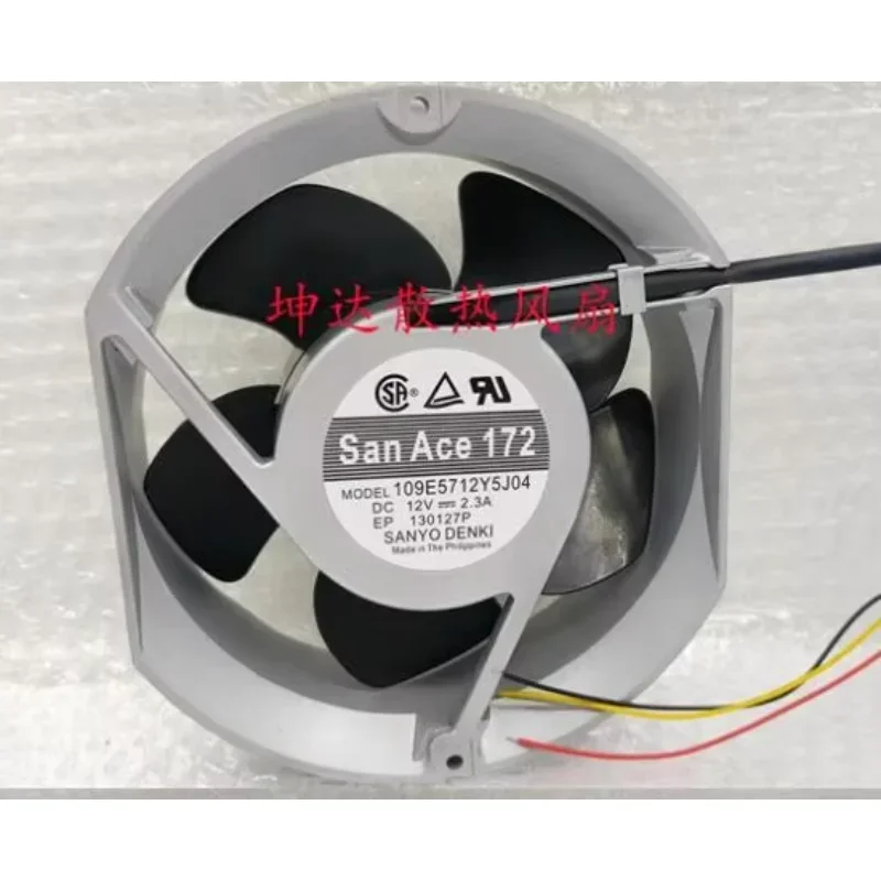 

Ltsf For Sanyo Denki 109E5712Y5J04 DC 12V 2.3A 172x172x51mm 3-Wire Server Cooling Fan 17cm
