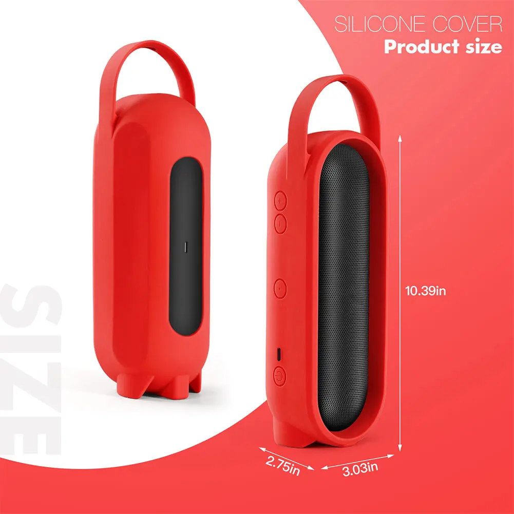 حافظة من السيليكون لسماعات Beats Pill اللاسلكية، حقيبة حمل واقية، غطاء واقٍ مقاوم للصدمات، حقيبة حمل مرنة