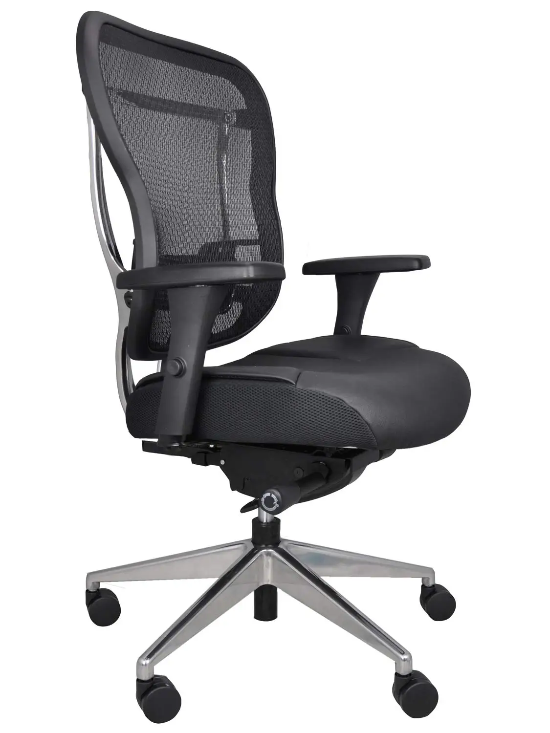 

Aloria Series Office Chair Ergonomic Executive Computer Chair, Genuine Leather Seat Cushion, Mesh Back, Adjustable, Customized