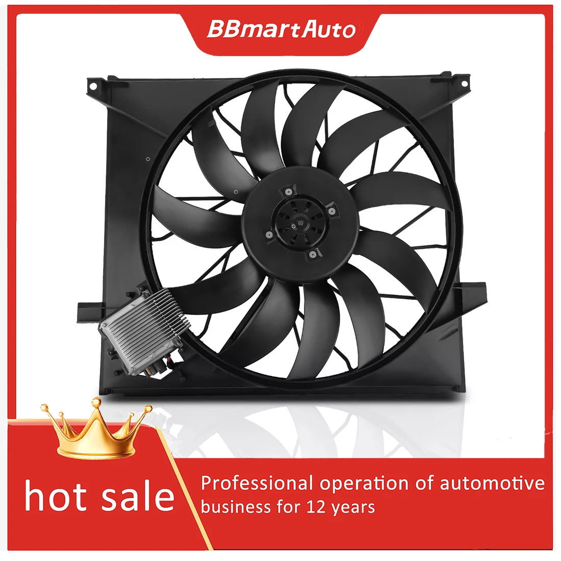 

1635000293 1635000393 Radiator Cooling Fan Assembly For Mercedes-Benz W163 ML500 BBmartAuto
