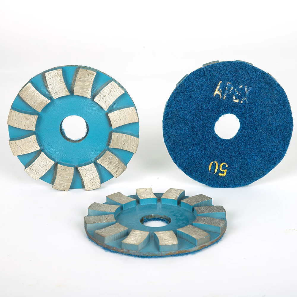 cimento pedra polimento folha diamante grinding disc concrete floor renovacao pad pano pegajoso agua moagem folha 100 mm pcs 01