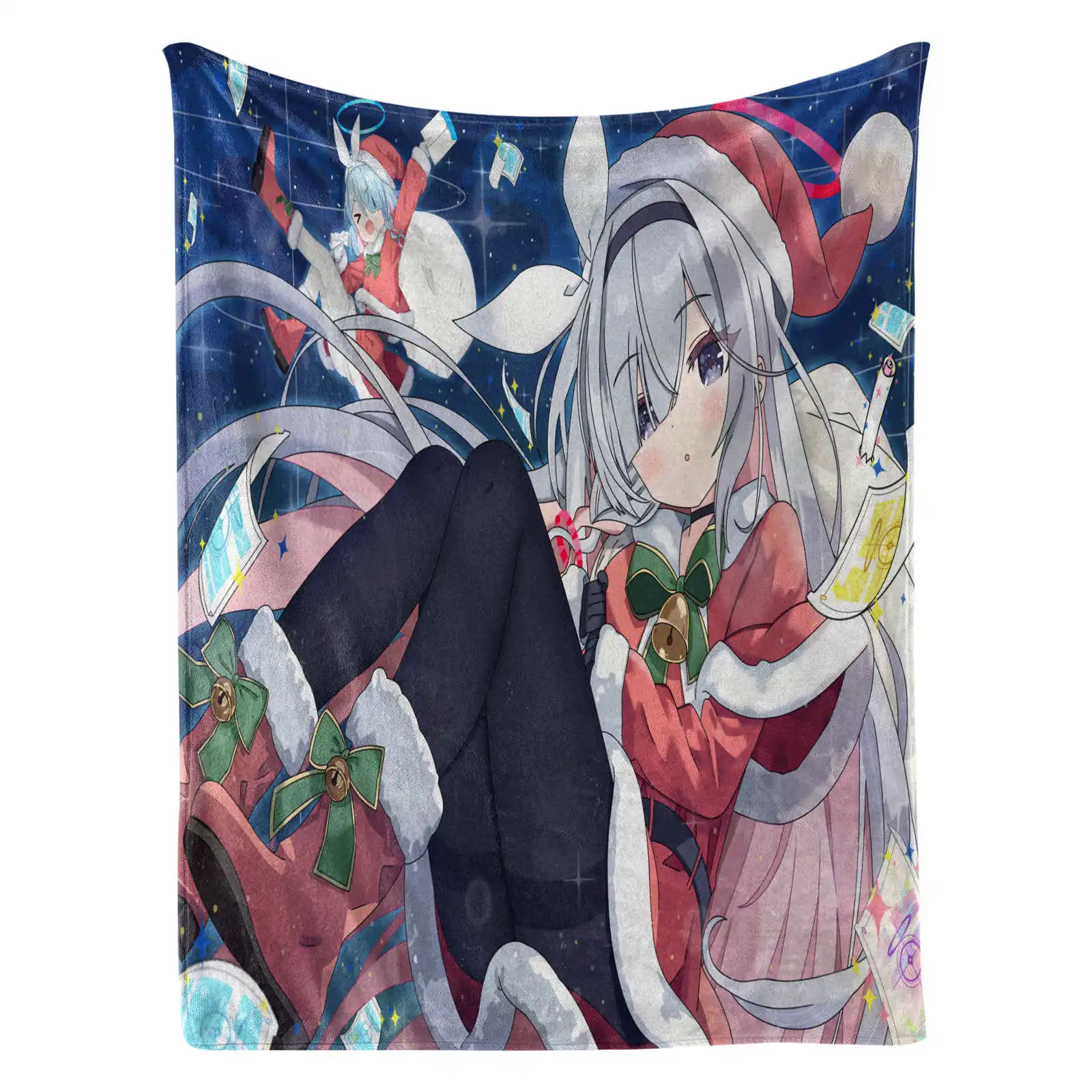 Blue Archive Girl Printed Throw Blanket Soft Cozy for Home Travel Birthday