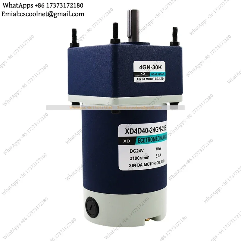 YX2 12V 24V Miniature Gear Reducer Motor 40W Permanent Magnet DC Small Motor Low Speed CW CCW Rotation