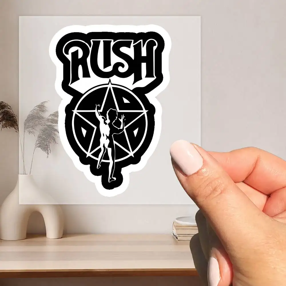 Rush Band Waterproof stickers for decorating car windows motorcycles and computers.
