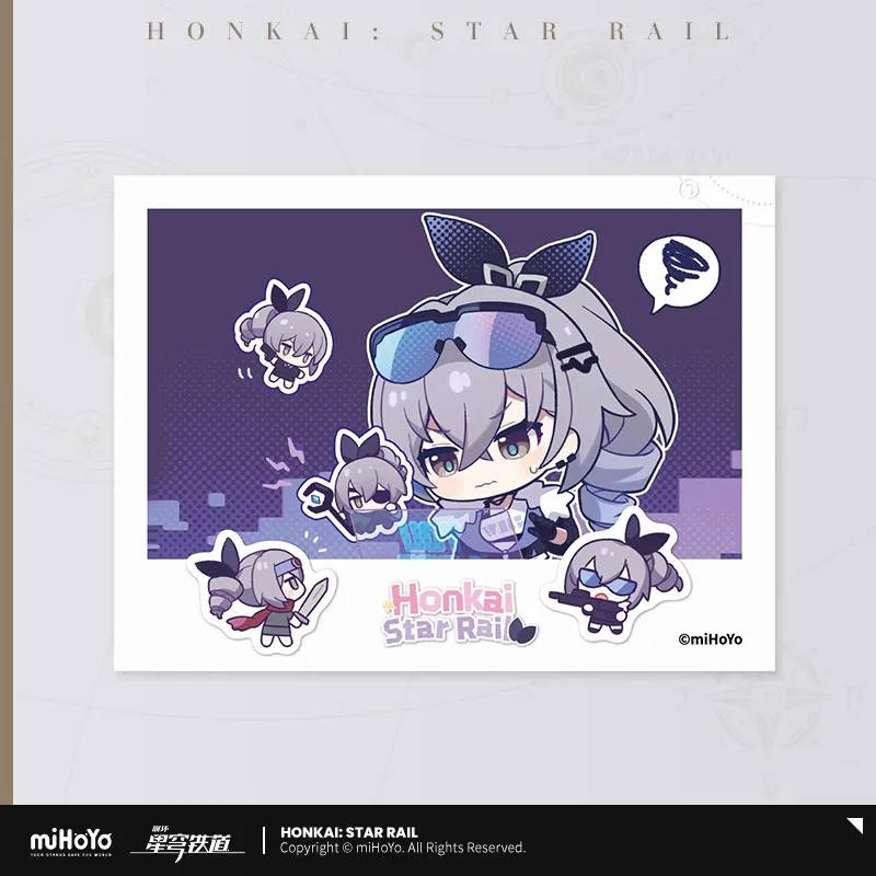 

Официальная игра miHoYo Honkai Star Rail Pom-Pom, серия фотокниг, имитация кинокарты Luocha Bailu Kafka Luka, аниме-опора, рождественские подарки
