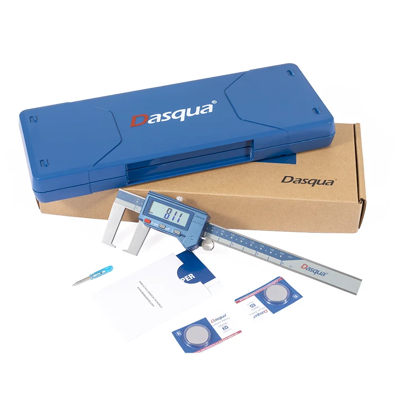 Dasqua Industrial IP54 Protection Against Range 0-150mm Solid Stainless Steel Electronic Digital Outside Neck Caliper