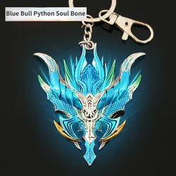 Douluo Continent Animation Game Surrounding 7cm Blue Bull Python Soul Bone Metal Alloy sword Model Pendant Collection Gift Toys