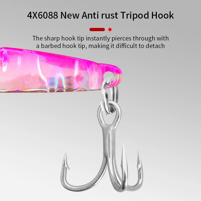 1PC VIB Metal Jig 3D Fish Bait for Trout & Sea Fishing - 7g-20g Slow Jigging Lures, Shore Casting Tackle view 2