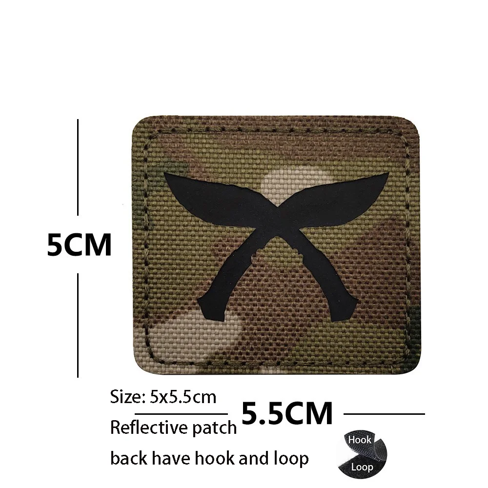 New Design Infrared Reflective Animal Scorpion Armband Rat IR Reflective Paratrooper Camouflage Square Patches for Clothing view 5