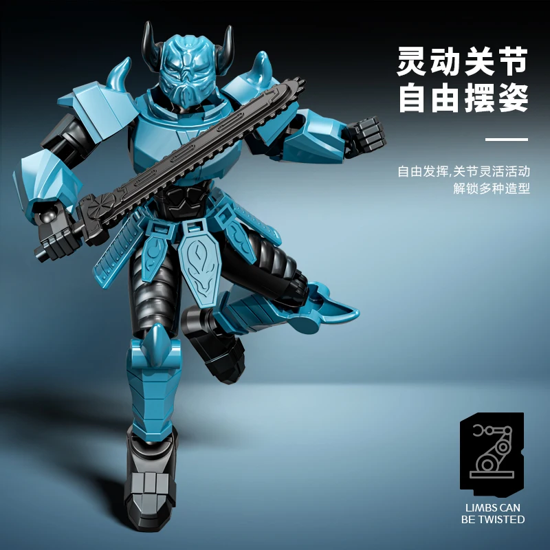 Vanguard Of Doom Mech Model T13 Figure 3D Printed Multi-Jointed Movable Lucky Robot 13 Action Figure Dummy DIY Assembly Toy view 4