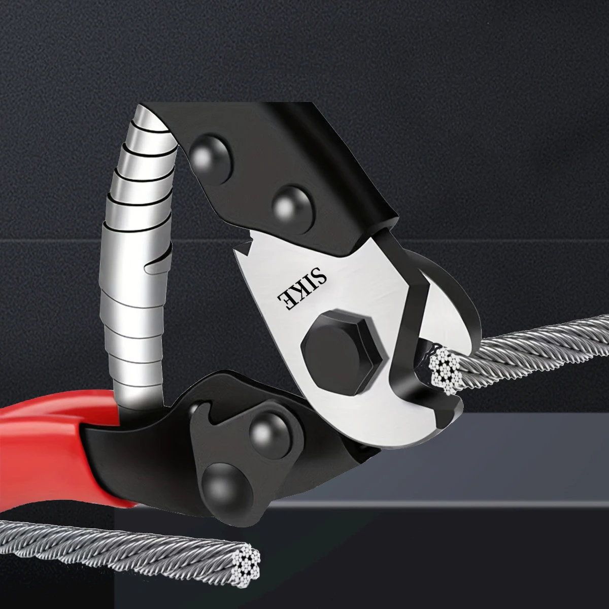 Industrial Grade 8 Inch Wire Cutting Pliers CRV Effort Saving Brake Line Cutter Steel Wire Rope Cutting Pliers Manual Tools