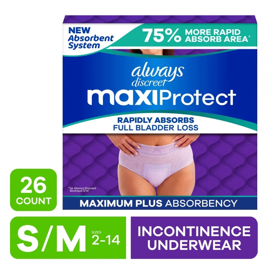 

Подгузники MaxiProtect для взрослых женщин с максимальной впитываемостью для ежедневного использования, разработаны для контроля недержания, идеально подходят для А.