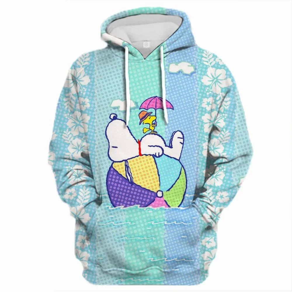 MINISO  Autumn Winter Adult Kids Snoopy Printed Hoodie Fashion Clothing Cartoon Hooded Coat Pullover Casual Stylish Streetwear