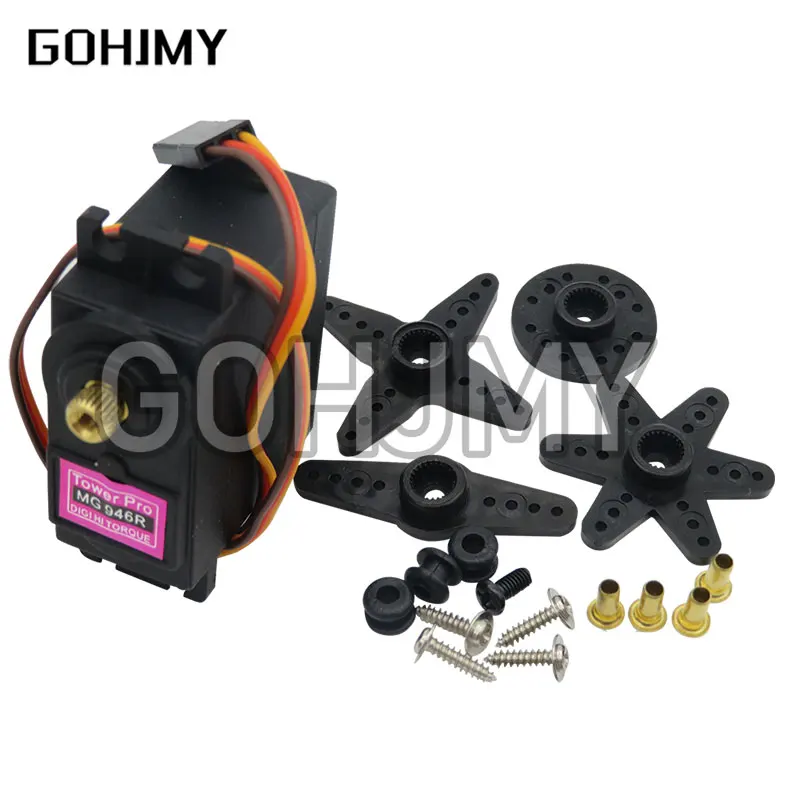 Servos Digital MG995 MG996R MG996 MG946 MG946R MG945 Servo Metal Gear for Model Helicopter Boat For Arduino UNO diy