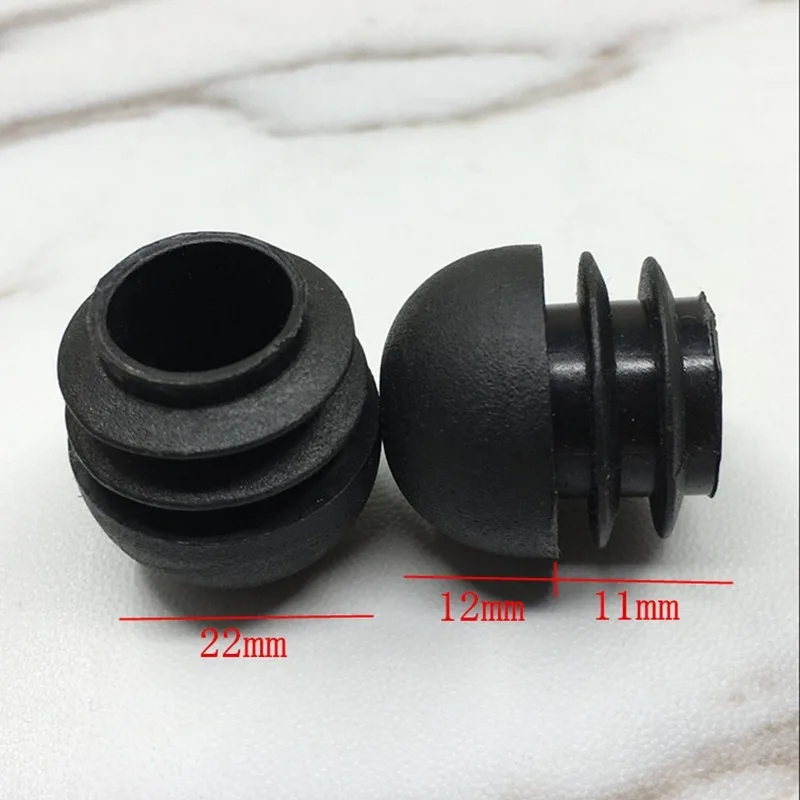 10 stücke 12-76mm Kunststoff Rohr Insert Plug Runde Stahl Rohr End Kappen Non Slip Möbel Bein Dekorative staub Abdeckung Boden Protector