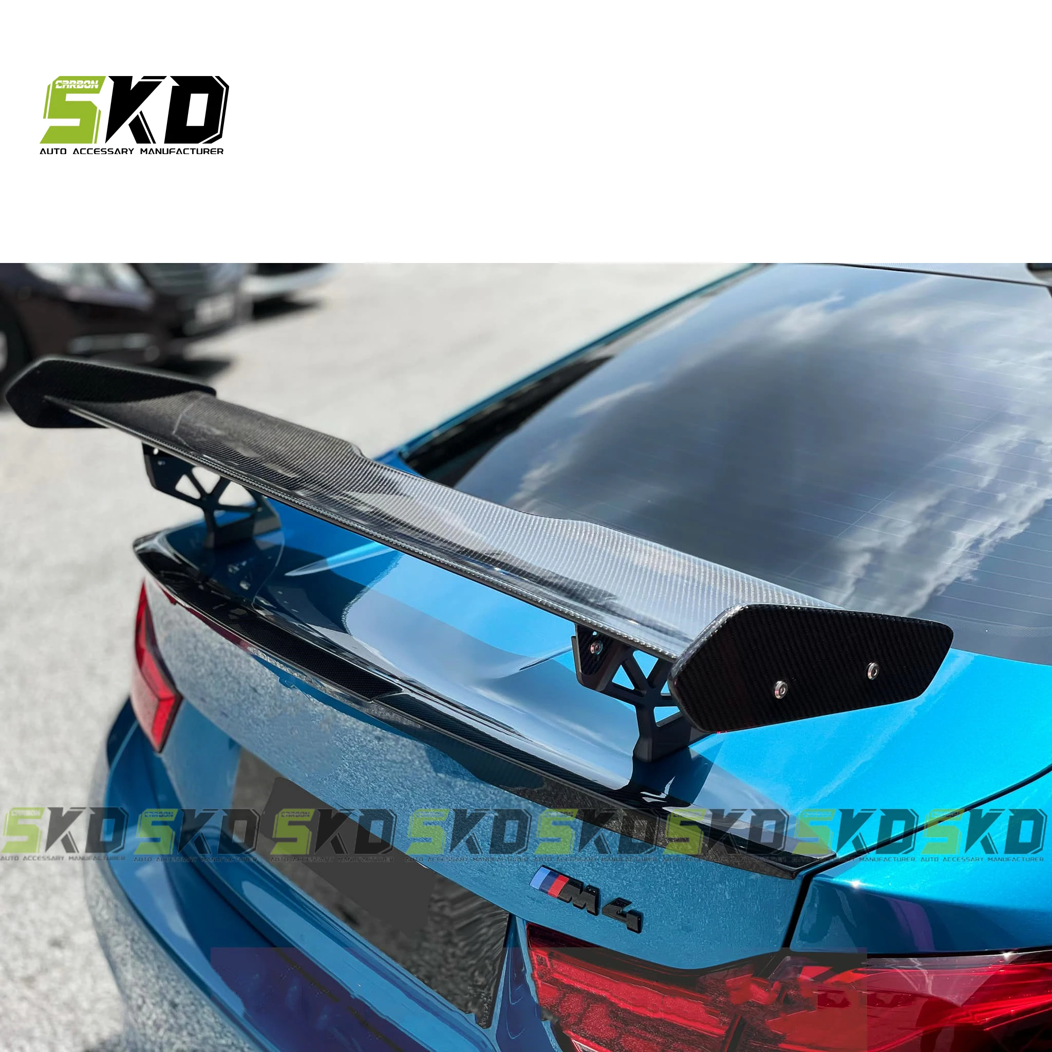 Universal Dry Carbon Fiber GTS Type Rear Spoiler For All  Sedan Car Rear Trunk Spoiler GT Wing