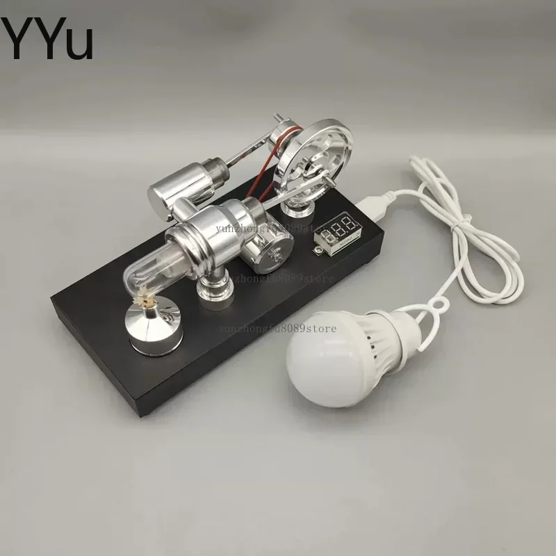 Stirling Engine Model Alcohol Generator,External Combustion,Thermal Power Thermal Energy Machine,Physical Thermodynamics Experie