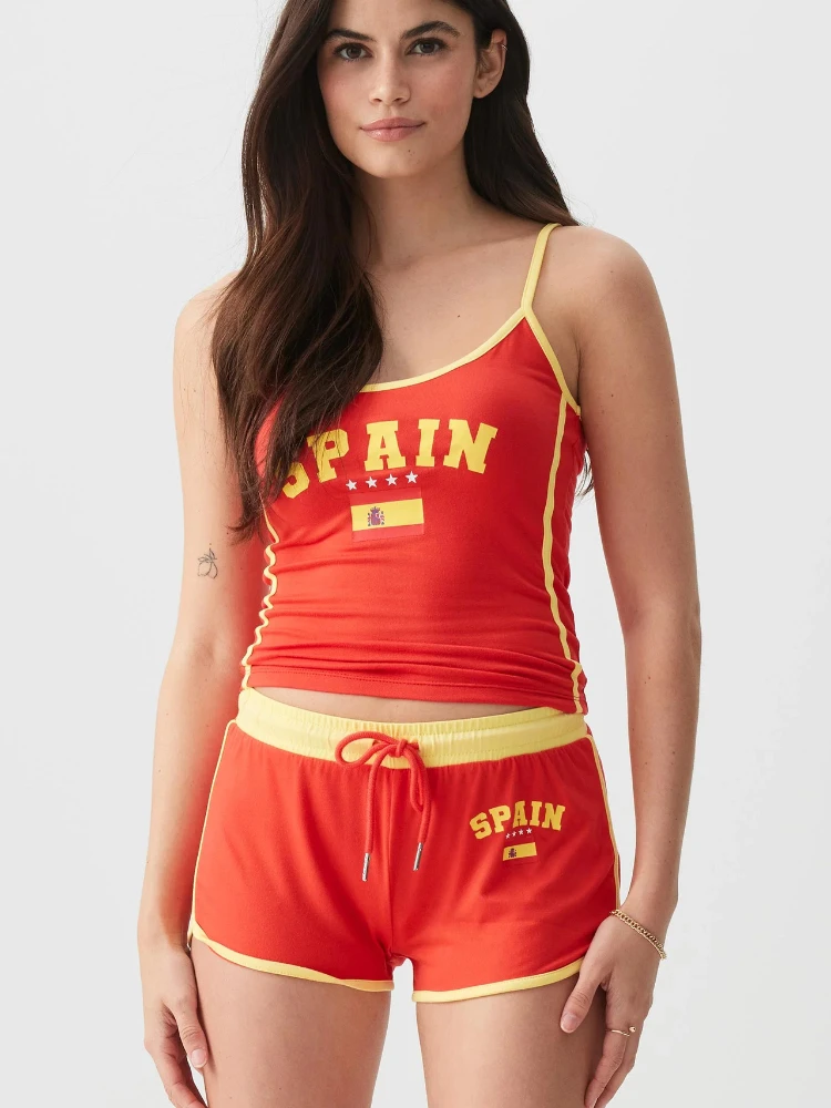 Dames Y2K Spanje Print 2-delig - Street Fashion Jersey recensie en prijs