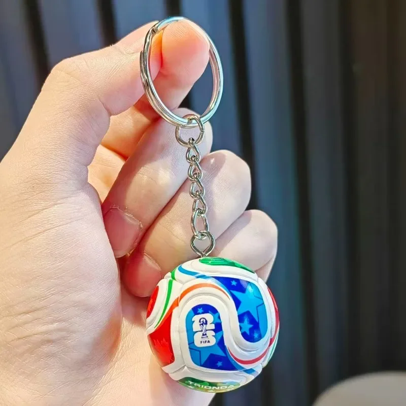 FIFA 2026 Offizieller Spielball Schlüsselanhänger WM-Modell Plastik Mini-Fußball Schlüsselring Sportfan Souvenir Taschenanhänger Geschenke – Detail 6