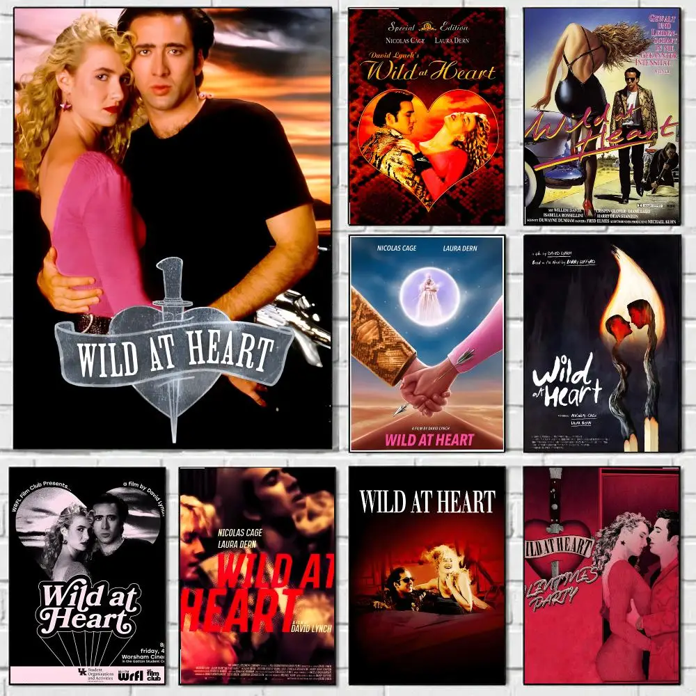 Wild At Heart Poster Classic Vintage Whitepaper Prints Artwork Kawaii For Home Room Wall Office Dorm Decor Ideal Gift